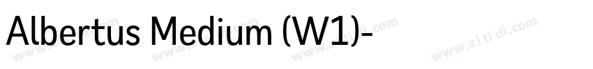 Albertus Medium (W1)字体转换